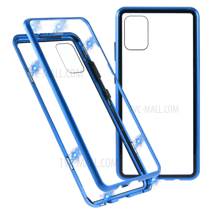 Case Samsung Galaxy A51 / Pre-order * เคสกรอบโลหะการดูดซับแม่เหล็ก + ฝาครอบกระจกนิรภัย *