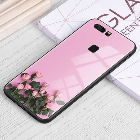 Case Huawei Mate 20 X / Pre-Order * เคสลายดอกไม้ซิลิโคนนุ่ม TPU + กระจกนิรภัยปกหลัง *