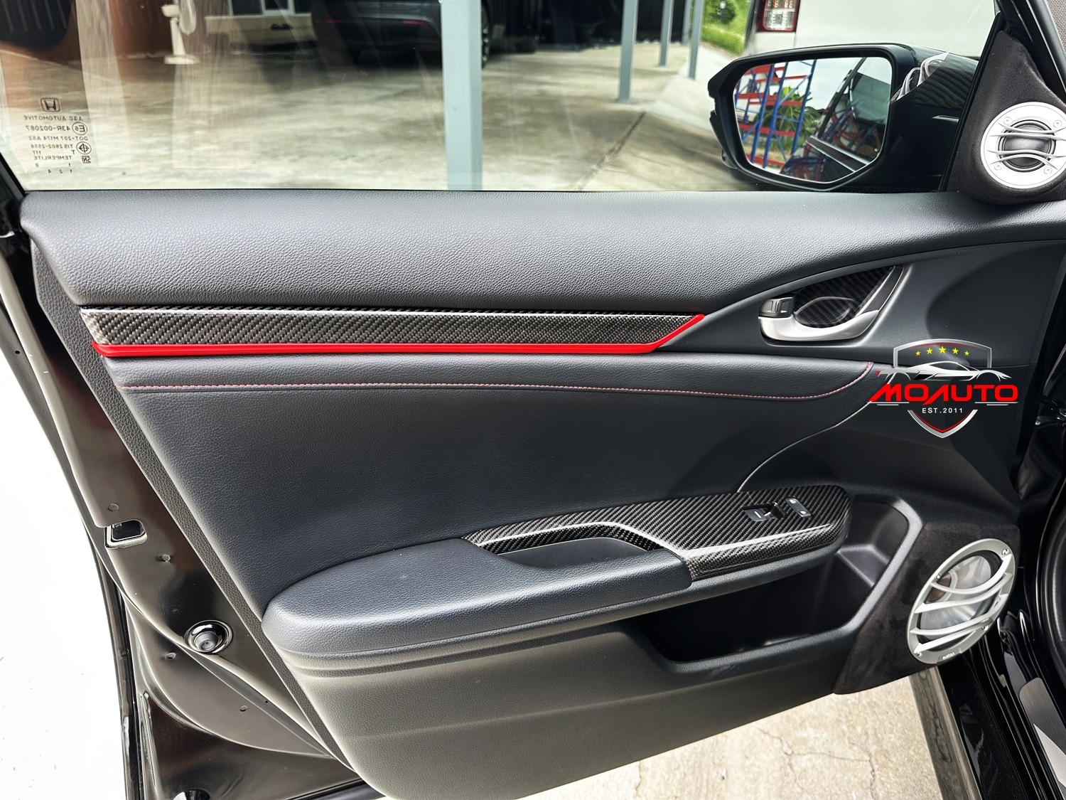 ครอบแผงสวิทช์กระจก Carbon แท้ CIVIC FC / FK 2016-2021