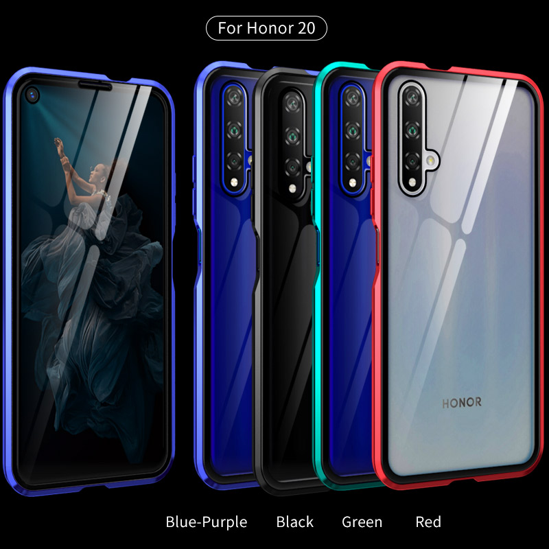 Case Huawei Nova 5T / Pre-order * Fully 360 องศา ความแข็งที่แข็งแกร่งกระจก + กรอบโลหะแม่เหล็ก *