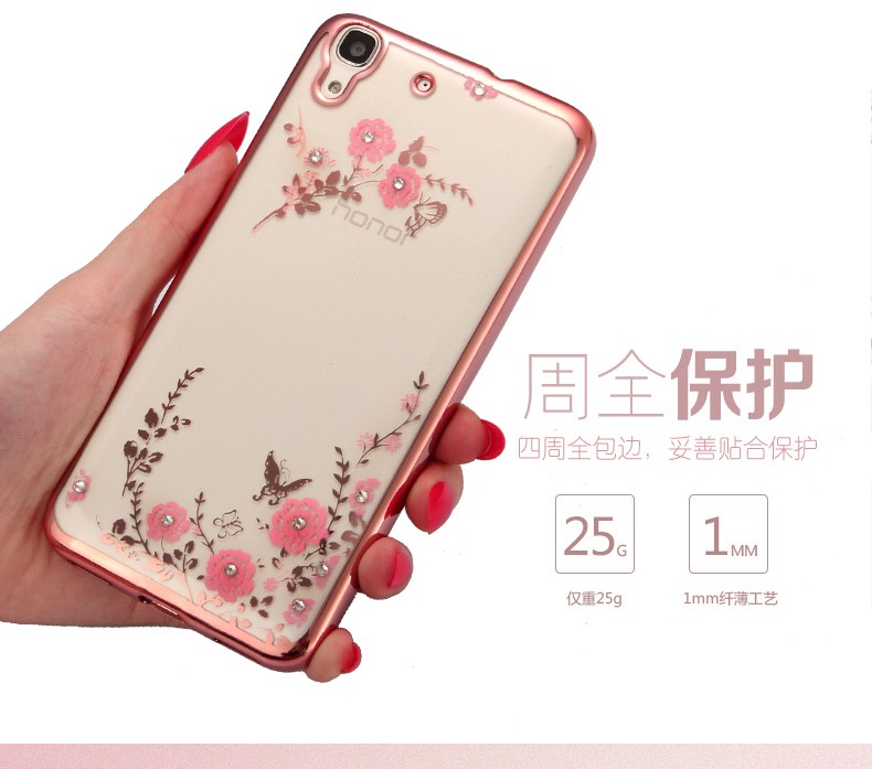 Case Huawei Y6 / Pre-order * เคสหรูหราเทคนิคการชุบทอง TPU ซิลิโคนอ่อนนุ่ม *
