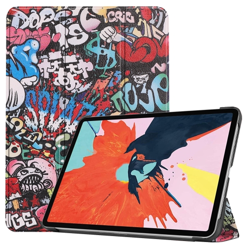 Case iPad Air 5 # Pre-Order * เคสหนังพลิกแนวนอนแบบวาดสีพร้อมที่วางสามพับและฟังก์ชั่น Sleep / Wake-up *
