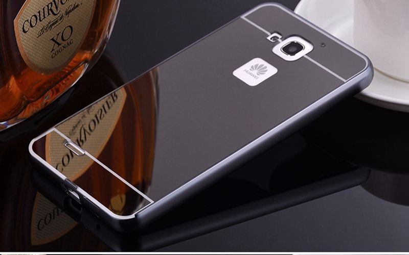 Case Huawei Y3ii / Pre-order * Bumpers 2in1 แกร่งกันชนโลหะ + พลาสติกแผ่นหลังเงาเหมือนกระจก *