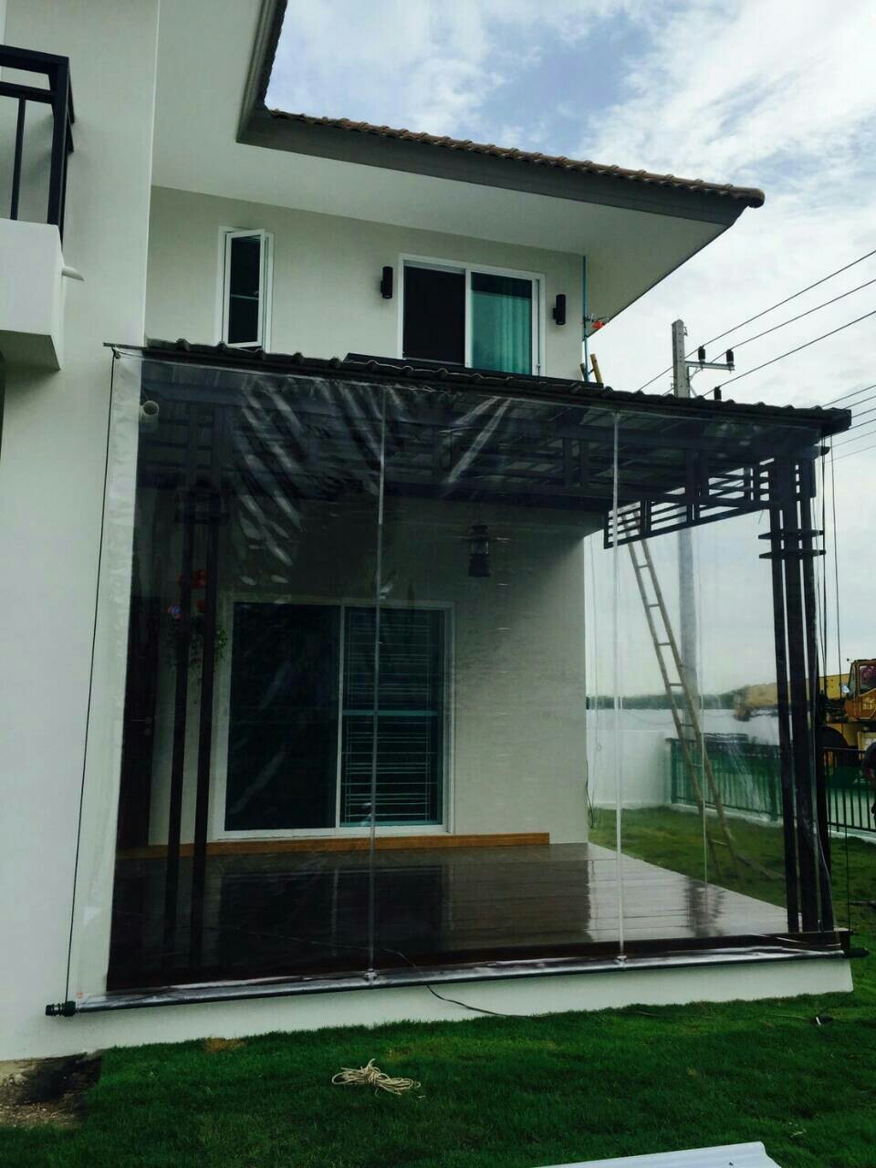 ผ้าใบชักรอก กว้าง 6เมตร สูง 5มตร (ไม่รวมเสาค้ำ) กันสาดผ้าใบ ชักรอกผ้าใบ ผ้าใบม้วนขึ้นลง ผ้าใบม้วนเก็บได้ ผ้าใบตลาดนัด มีทุกสี 6m x 5m