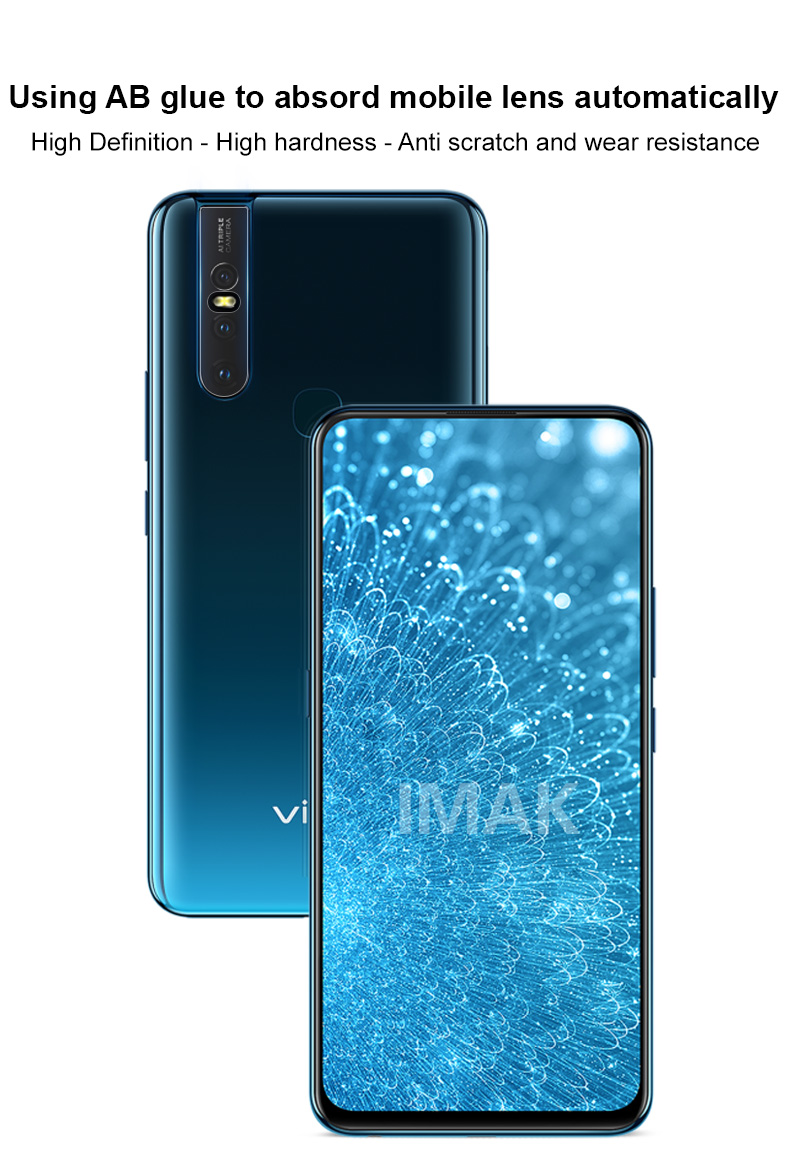 กระจกนิรภัยเลนส์กล้องหลัง Vivo S1 / Pre-Order * IMAK 2 ชิ้น / แพ็ค HD ตัวป้องกันเลนส์กล้องโปร่งใส *