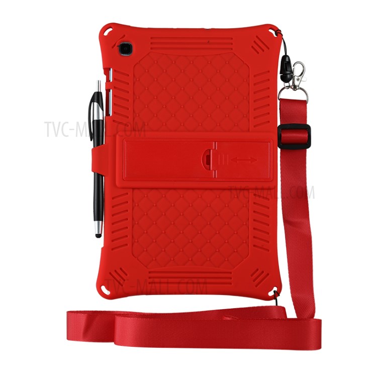 Case Samsung Galaxy Tab S6 Lite / Pre-Order * เคสป้องกันซิลิโคน PC Kickstand พร้อมสายคล้องไหล่และช่องเสียบปากกา *