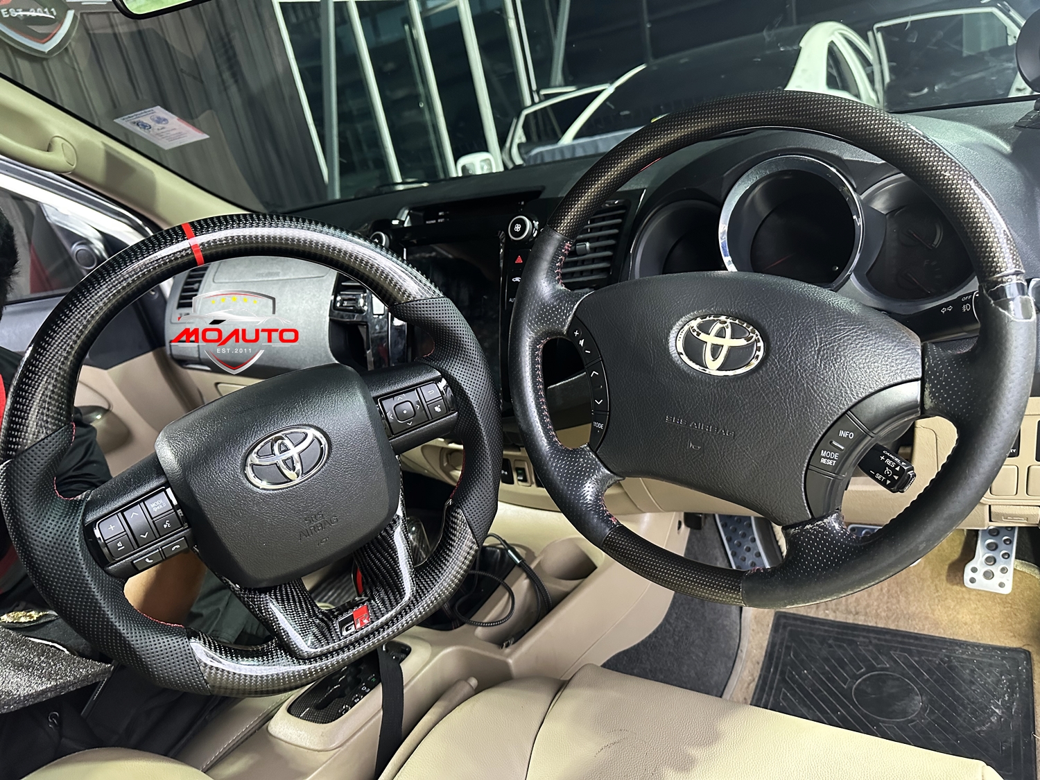 พวงมาลัยคาร์บอนแท้ Fortuner / REVO 2005-2024