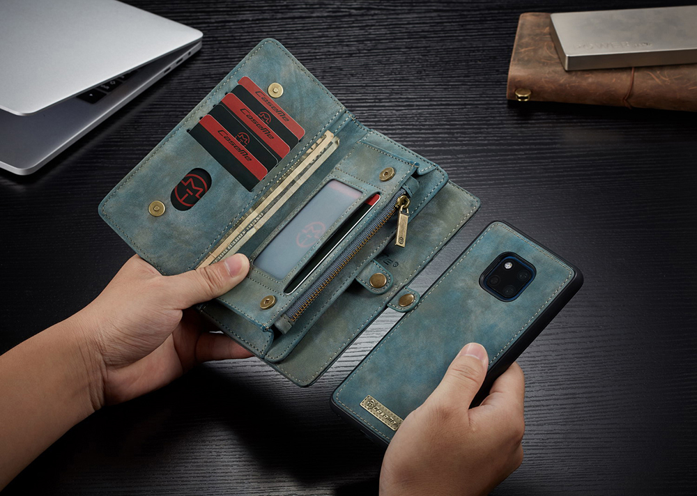Case Huawei Mate 20 Pro / Pre-order * CASEME ปกหนังแยกกระเป๋าซิปอเนกประสงค์ 2-in-1 สไตล์ย้อนยุค *