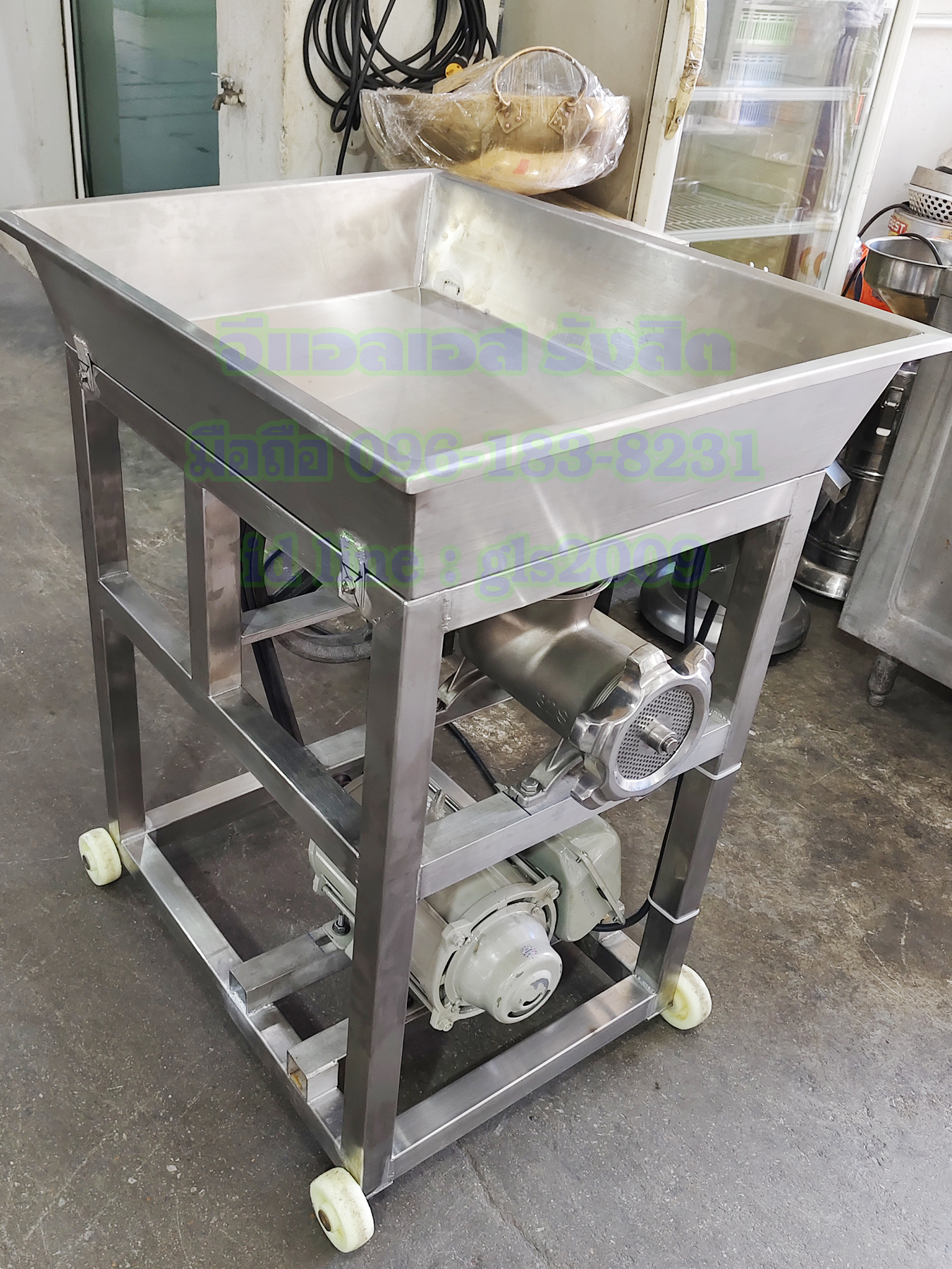 เครื่องบดหมูสแตนเลสเบอร์32 รุ่นใหญ่หนาพิเศษ