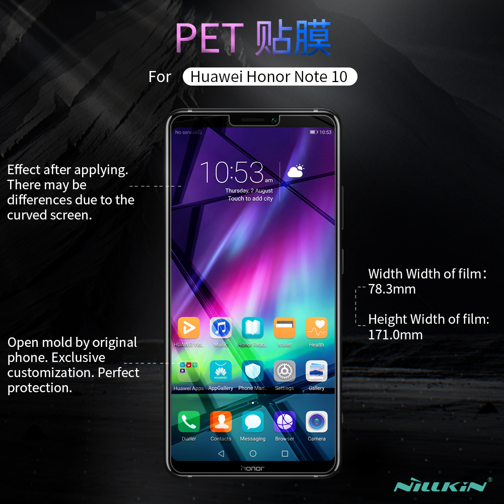 ฟิล์มกันรอย Huawei Honor Note 10 / Pre-Order * NILLKIN ฟิล์มเคลือบ + วัสดุนาโนเมมเบรน interlayer *