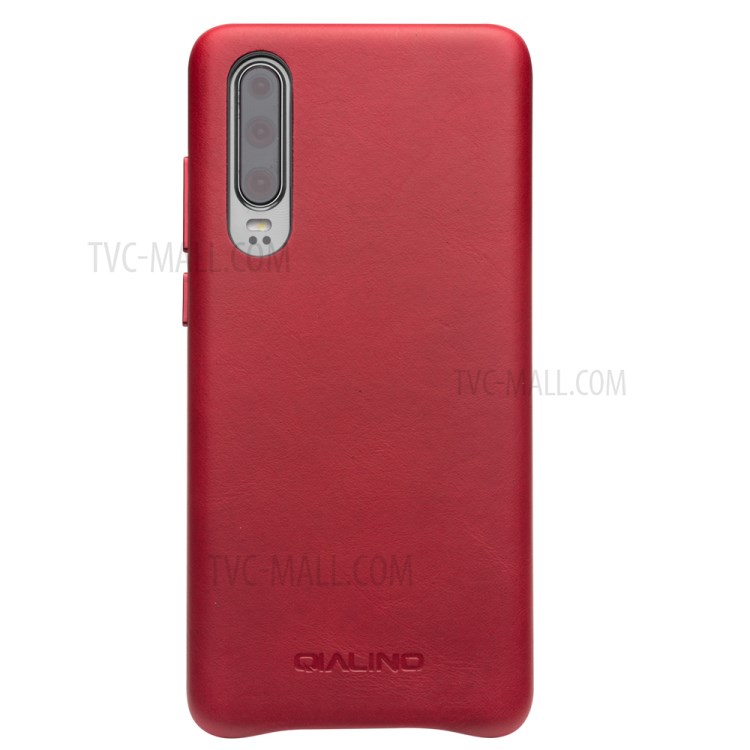 Case Huawei P30 / Pre-Order * QIALINO เคสแข็ง PC เคลือบหนังแท้ *