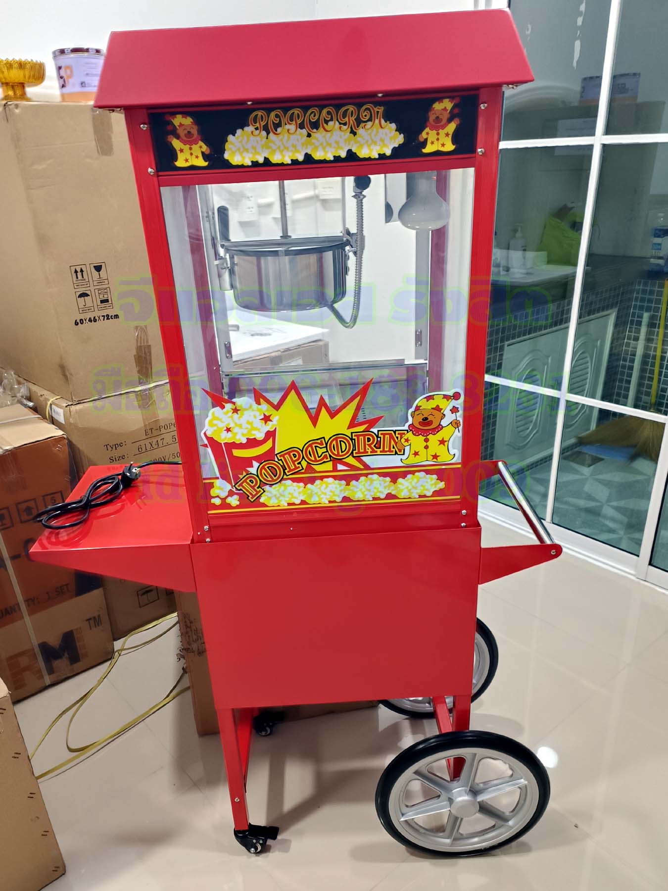 รถตู้ป๊อปคอร์นไฟฟ้าเกรดเอ