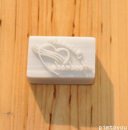 แสตมป์สบู่ รูปหัวใจ+handmade natural