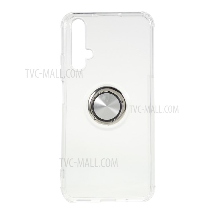 Case Huawei Nova 5T / Pre-order * เคส TPU แบบใสพร้อมขาตั้ง แหวนหมุนได้ 180 องศาช่วยให้ใช้งานมือเดียวได้ง่าย *