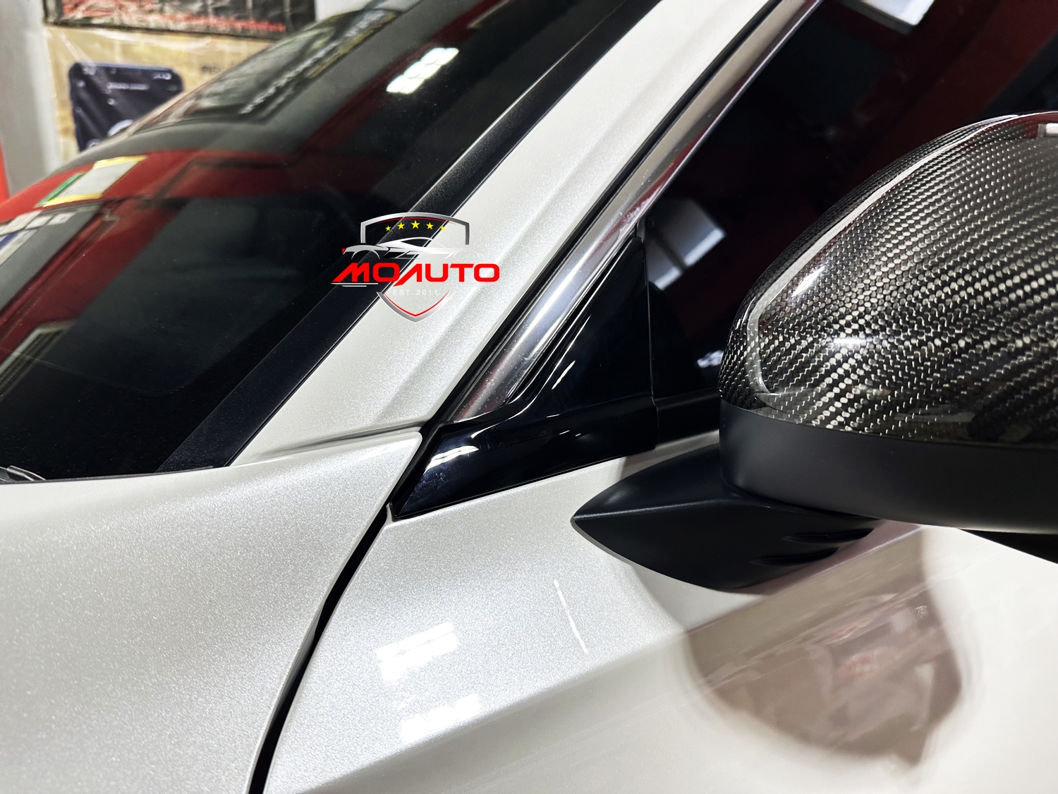 เสาประตู A B ดำเงา RS แท้ CIVIC FE