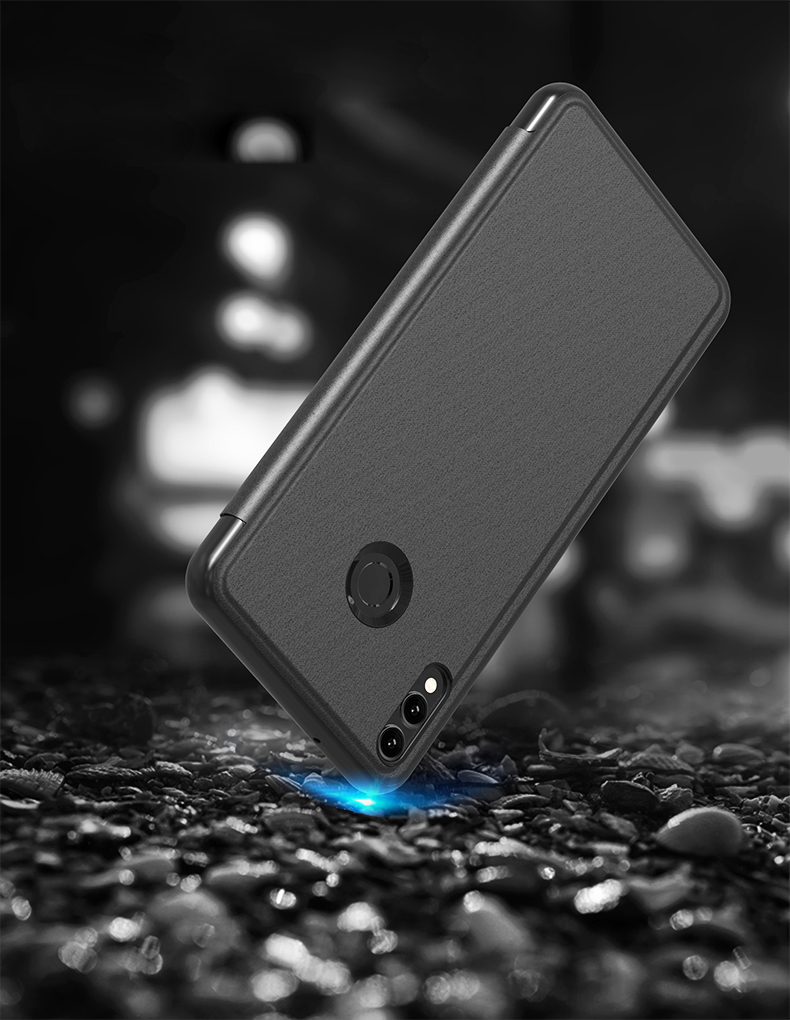 Case Huawei Nova 4 / Pre-Order * หน้าต่างโปร่งแสงเพื่อการดูข้อมูลที่ง่าย พื้นผิวกระจกชุบสามารถใช้เป็นกระจก *