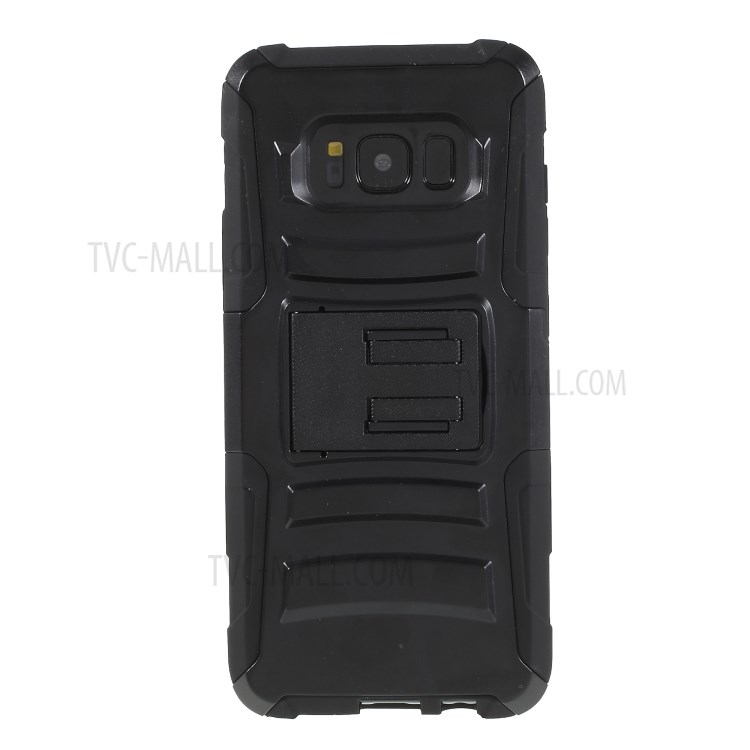 เคสคลิปหนีบเข็มขัด กระเป๋าหนัง / Pre-order * สำหรับ Samsung Galaxy S8 Plus SM-G955 - สีดำ *