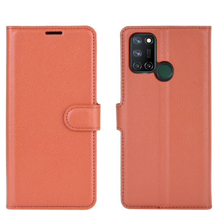 Case Realme C17/Realme 7i # Pre-Order * เคสกระเป๋าสตางค์ หนัง PU ผิวลิ้นจี่ *
