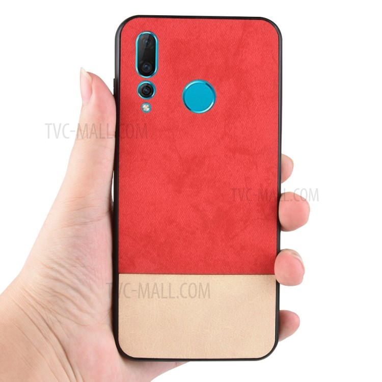 Case Huawei Nova 4 / Pre-Order * สองสี Splicing หนัง PU เคลือบ PC + TPU ไฮบริด *