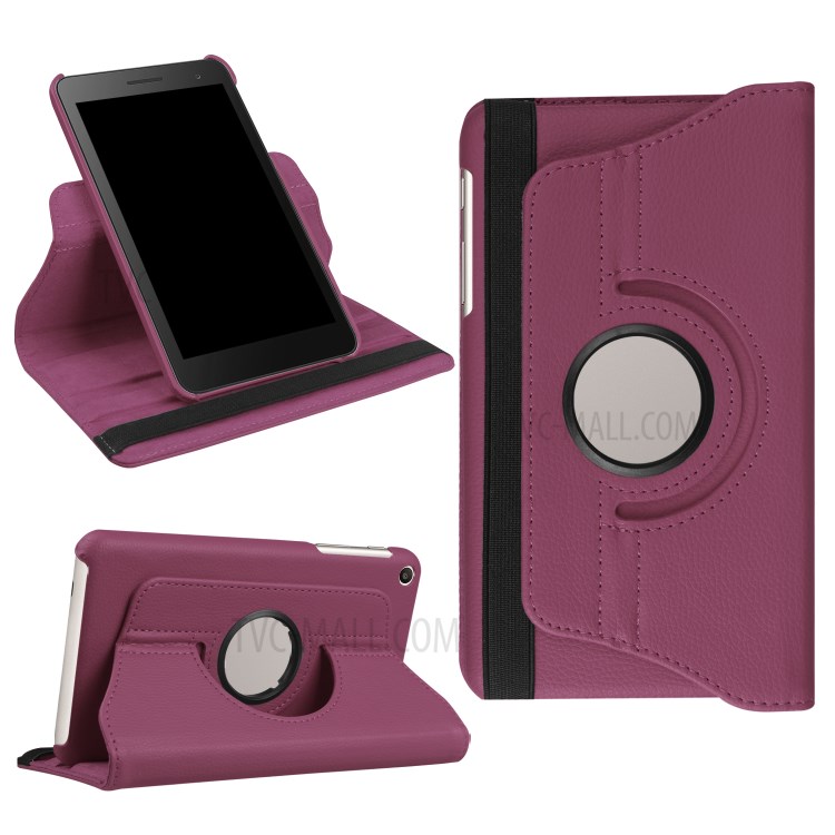 Case Huawei Mediapad T2 7.0 / Pre-order * เคสหนัง PU พื้นผิวลิ้นจี่ หมุน 360 องศา *
