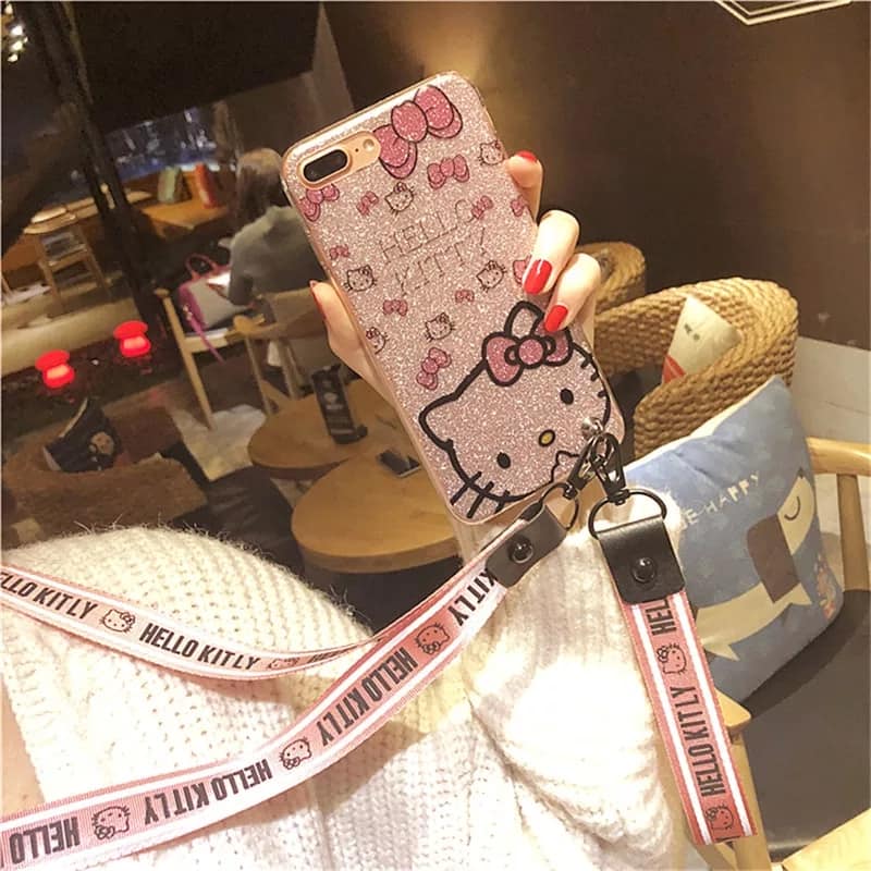 Case Huawei P30 / Pre-Order * เคสการ์ตูน Hello Kitty + สายคล้องมือ,สายคล้องคอ *