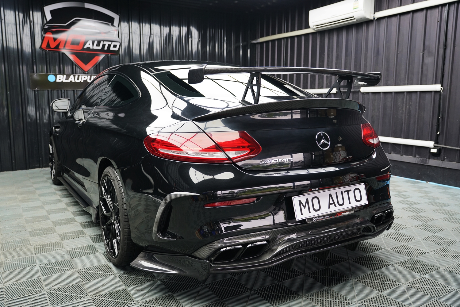 Diffuser PSM คาร์บอนแท้ สำหรับ C Coupe W205 C200 C250