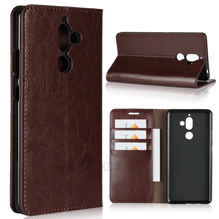 Case Nokia 7 Plus / Pre-Order * เคสหนังแท้ที่มีเนื้อม้าที่หรูหราและสัมผัสนุ่มสบาย *