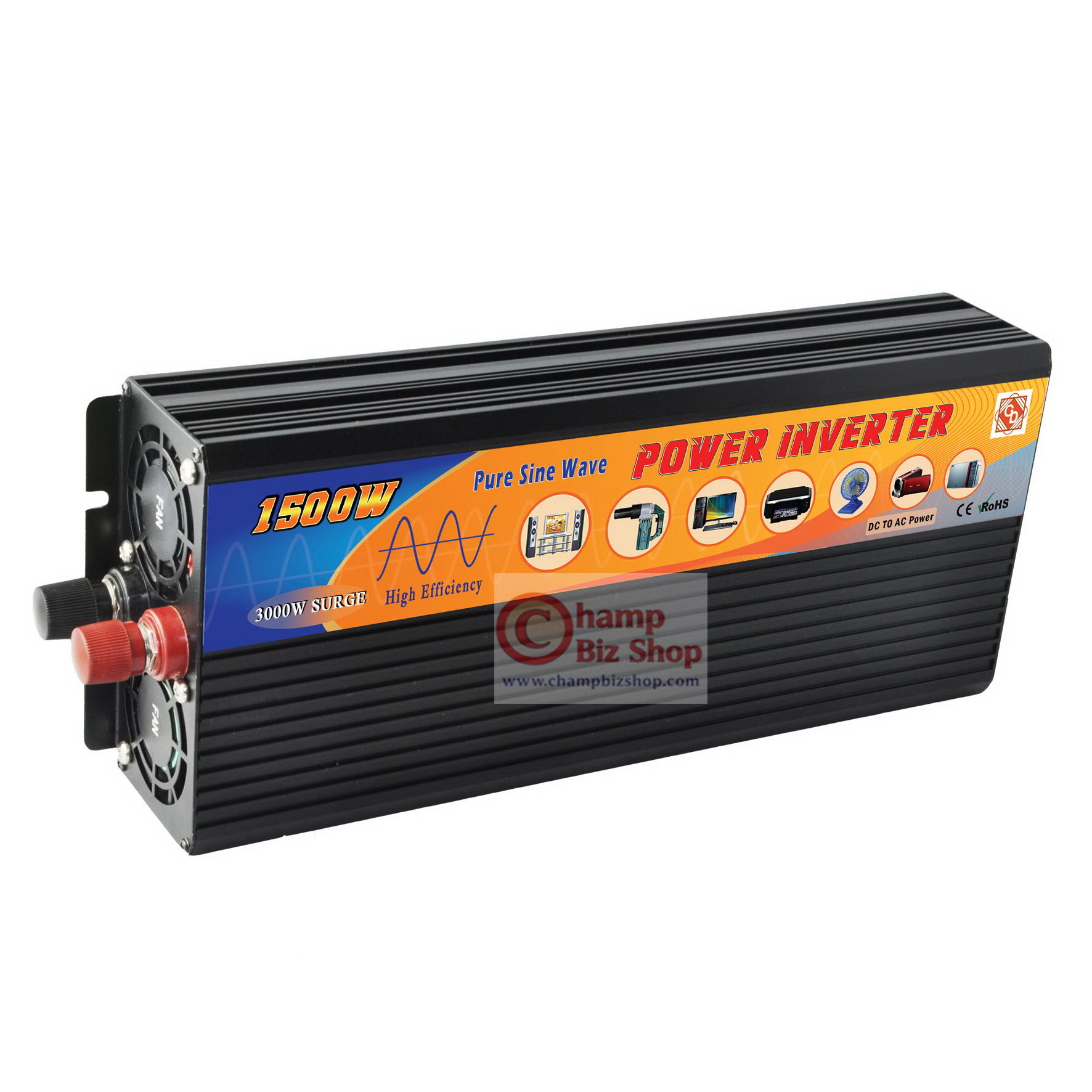 เครื่องแปลงไฟรถเป็นไฟบ้าน Pure Sine Wave - Best Power 1500W