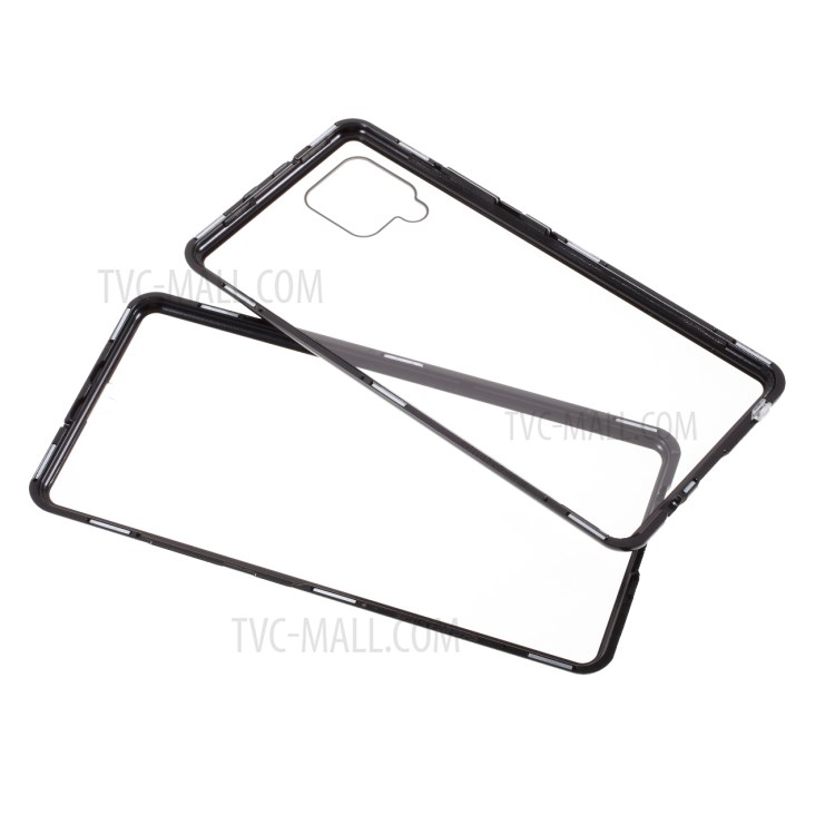 Case Samsung Galaxy A42 5G / Pre-Order * เคสกระจกนิรภัยสองด้านใสพิเศษ + ล็อคกรอบโลหะ *