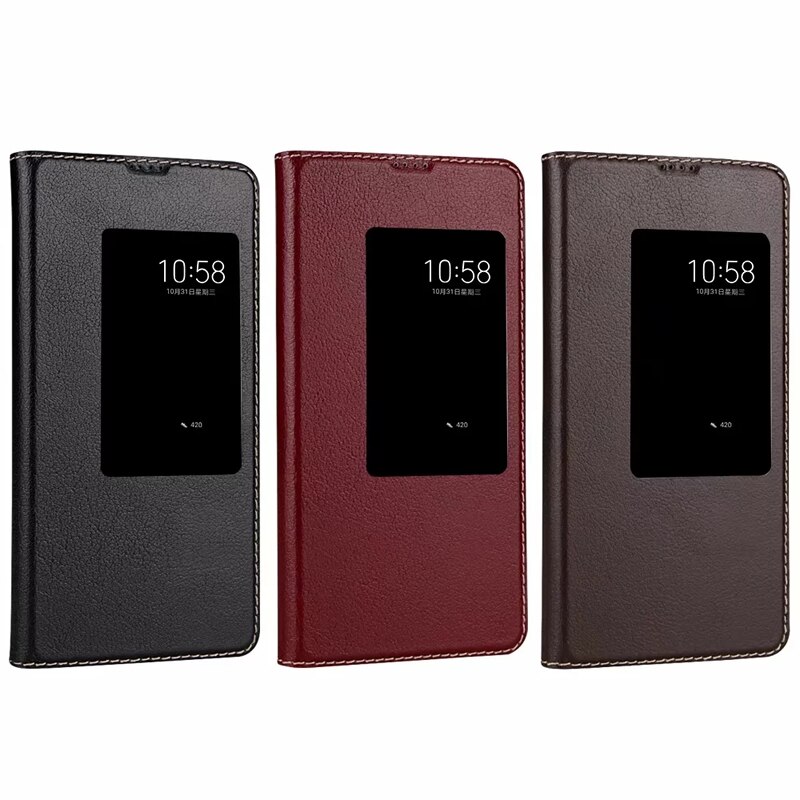Case Huawei Mate 20 Pro / Pre-order * หนังวัวระดับพรีเมี่ยมที่มีฝีมือประณีต Smart ฟังก์ชั่นปลุก / หลับอัจฉริยะ *