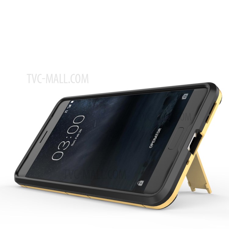 Case Nokia 5 / Pre-order * พลาสติกแข็ง + อ่อน TPU = ตัวป้องกันแบบสองชั้น +ขาตั้ง *