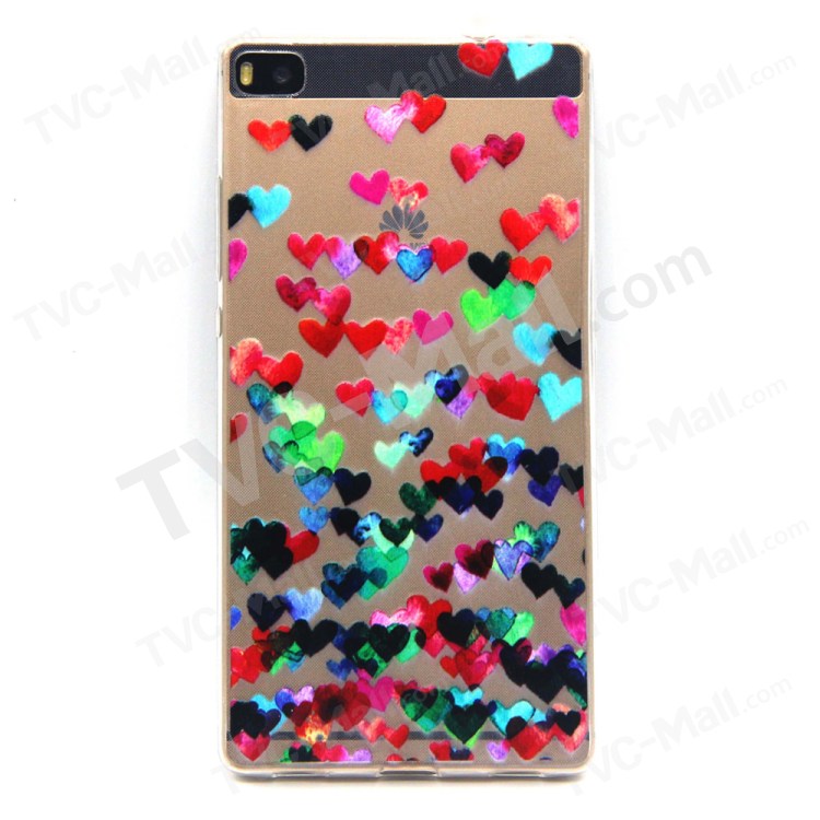 Case Huawei P8 / Pre-order * สลิม TPU พื้นผิวลายนูนบรรเทาสดใส *