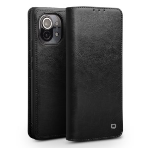 Case Xiaomi Mi 11 5G # Pre-Order * QIALINO Wallet Design Folio Flip หนังแท้คุณภาพ ช่องใส่บัตรประชาชน / บัตรเครดิตและช่องเงินสด *
