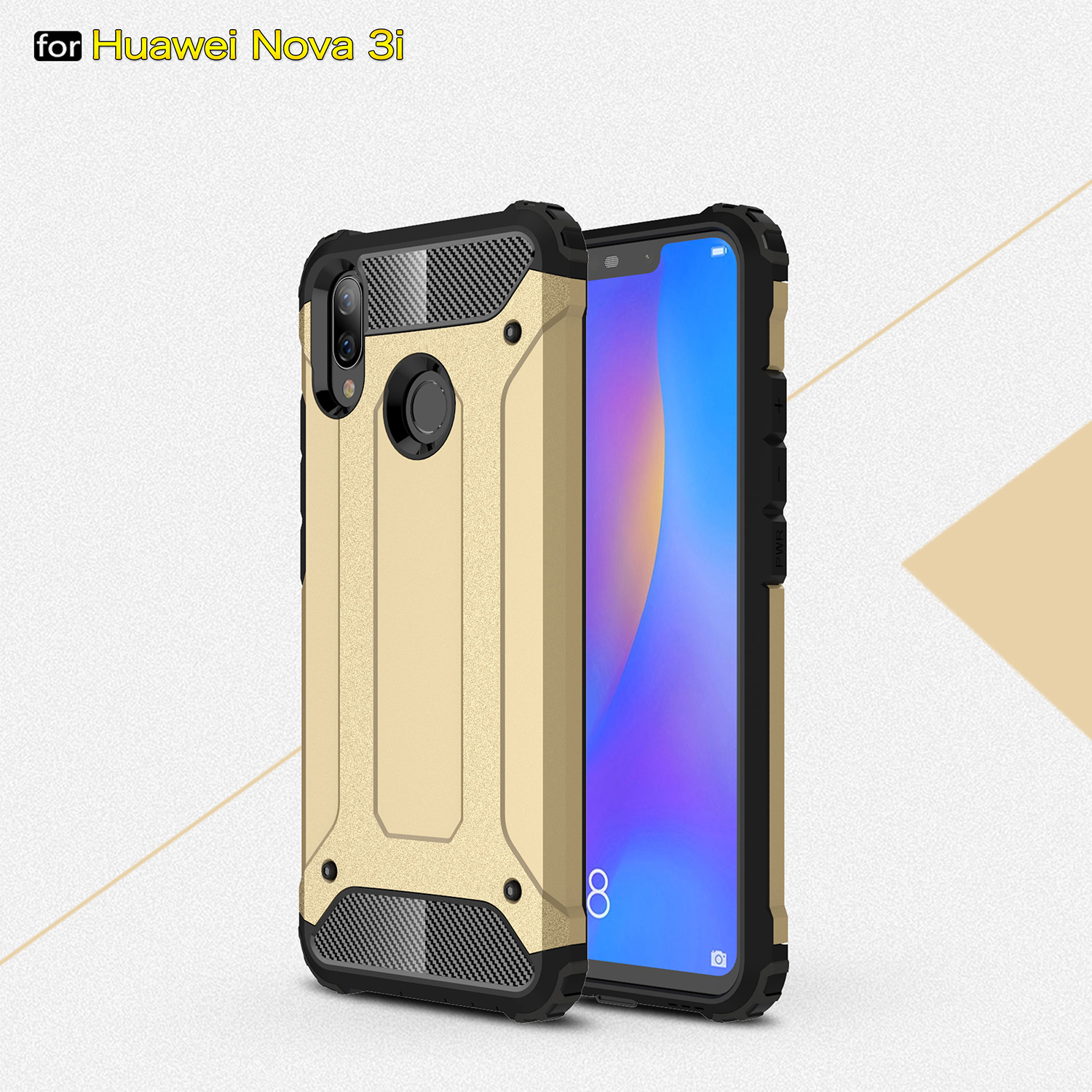 Case Huawei Nova 3i / Pre-Order * เคส TPU Combo ไฮบริด TPU และวัสดุพลาสติก *