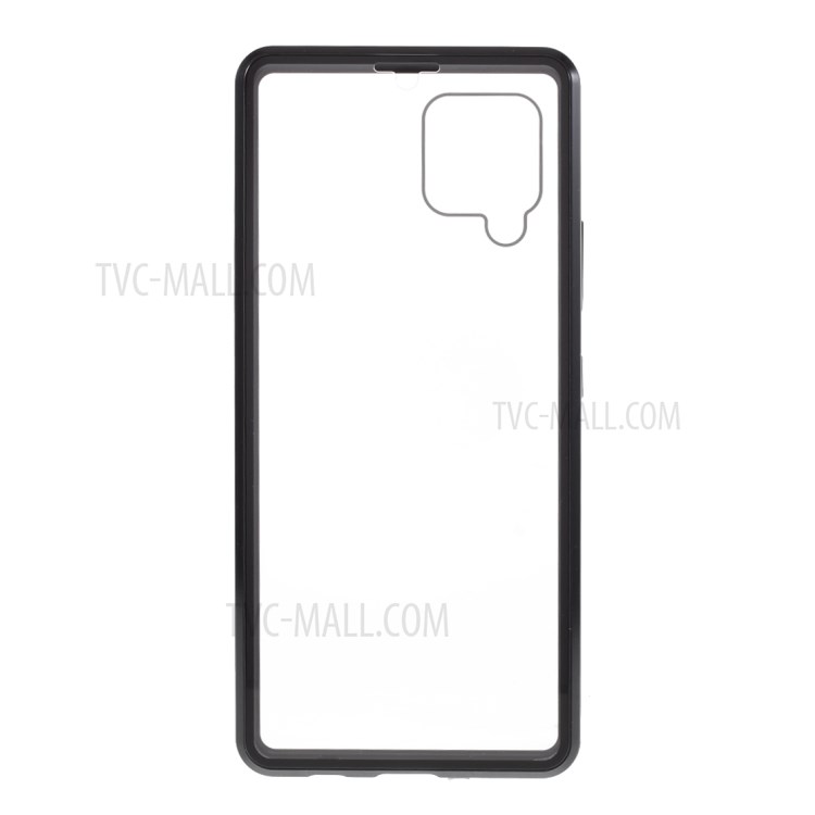 Case Samsung Galaxy A42 5G / Pre-Order * เคสกระจกนิรภัยสองด้านใสพิเศษ + ล็อคกรอบโลหะ *