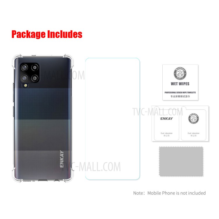 Case Samsung Galaxy A42 5G / Pre-Order * HAT-PRINCE ENKAY เคสโทรศัพท์ใสกันลื่น 0.26mm 9H 2.5D +กระจกกันรอย *