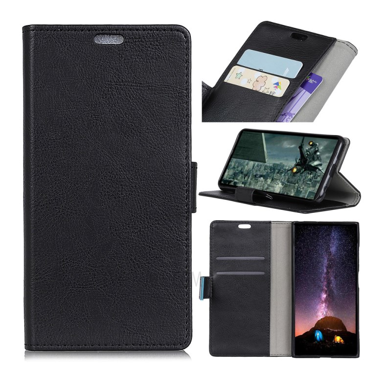 Case Huawei Y7 Pro 2018 / Pre-order * โครเมี่ยมขายึดเครื่องหนังพร้อมช่องใส่การ์ด *