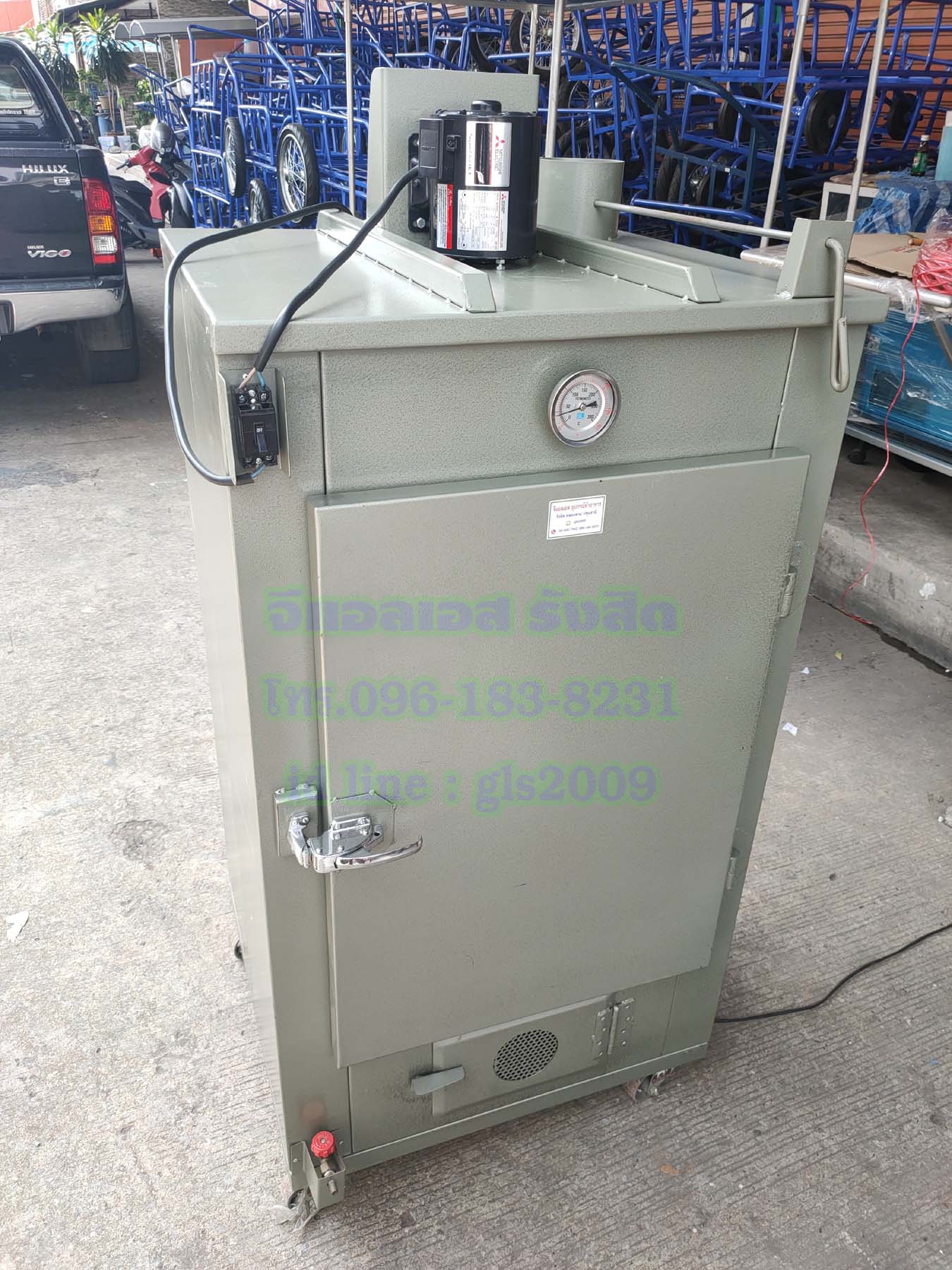 ตู้อบลมร้อนเหล็ก6ชั้นแก๊ส+ไฟฟ้า