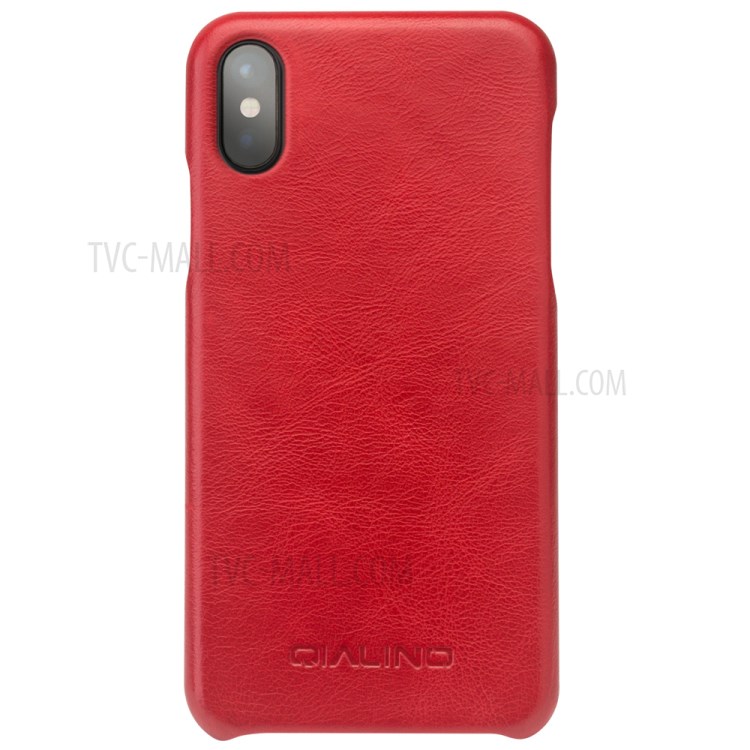 Case iPhone X, iPhone XS # Pre-Order * QIALINO หนังวัวชั้นบนสุดหนังแท้นุ่มและเนียน *