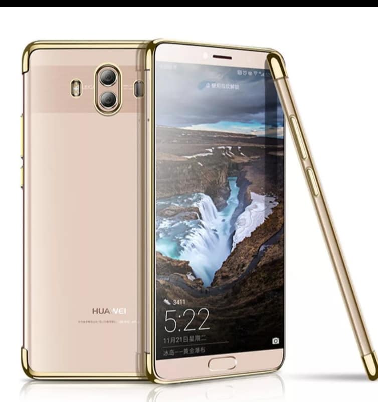 Case Huawei Mate 8 / Pre-order * เคสหรูหราเทคนิคการชุบทอง TPU ซิลิโคนอ่อนนุ่ม *