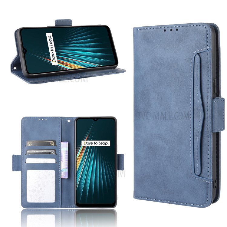 Case Realme 6i # Pre-Order * เคสช่องเสียบการ์ดหลายช่องกระเป๋าสตางค์ขาตั้ง *
