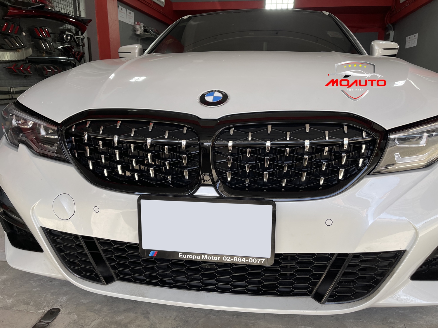 กระจังหน้าไดมอนกริว BMW G20