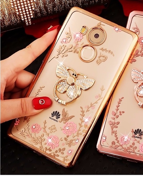 Case Huawei GR5 / Pre-order * เคสหรูหราเทคนิคการชุบทอง TPU ซิลิโคนอ่อนนุ่ม+ แหวน *