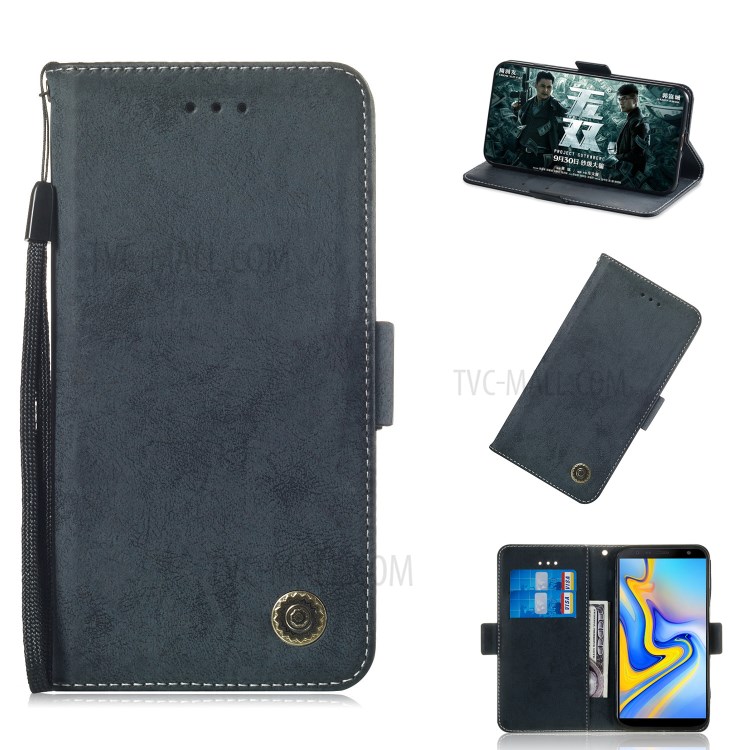 Case Samsung Galaxy J6 Plus / Pre-Order * เคสซองใส่โทรศัพท์หนังสไตล์ Retro พร้อมกระเป๋าสตางค์ *