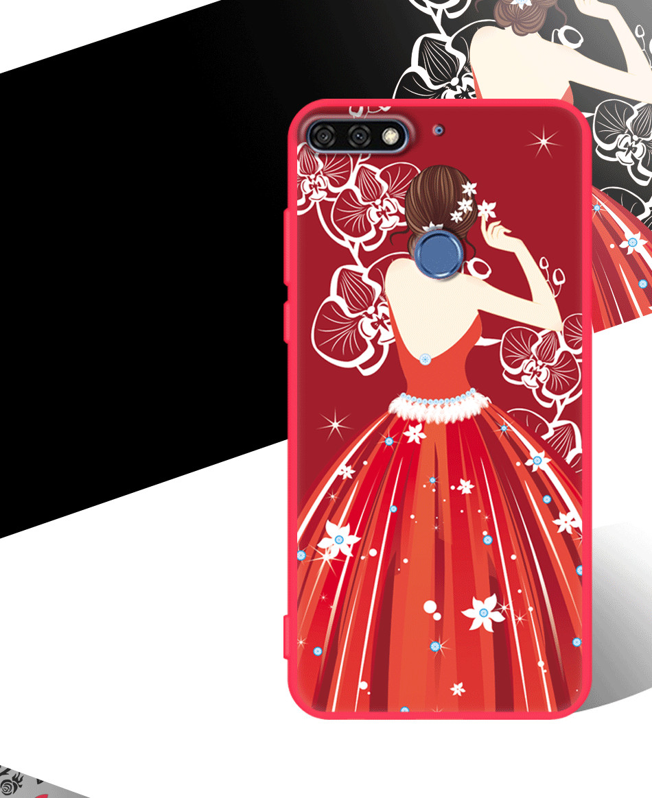 Case Huawei Y7 Pro 2018 / Pre-order * 360 องศา TPU ซิลิโคนอ่อนนุ่ม การ์ตูนน่ารัก *