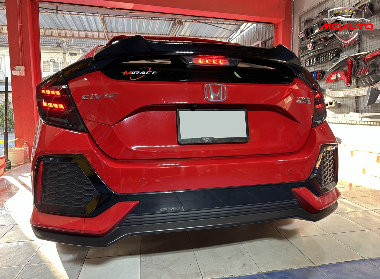 ไฟท้าย LED CIVIC FK ทรง Mugen Style V2