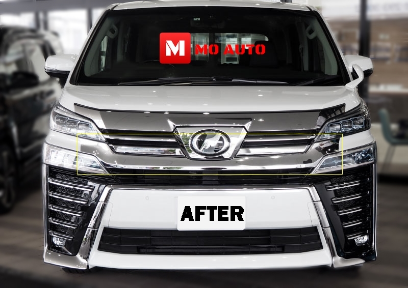 คิ้วกันชนหน้าด้านบน VELLFIRE MC