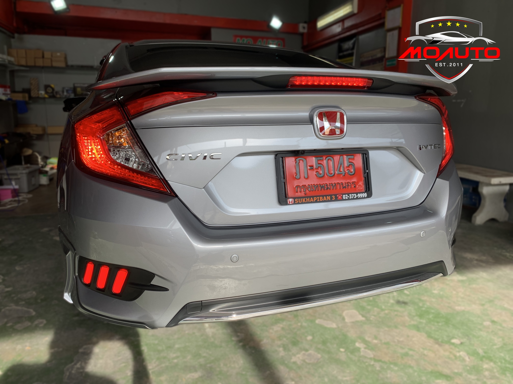 ไฟเบรคกันชนท้าย Mustang Style Civic FC 2016-2021