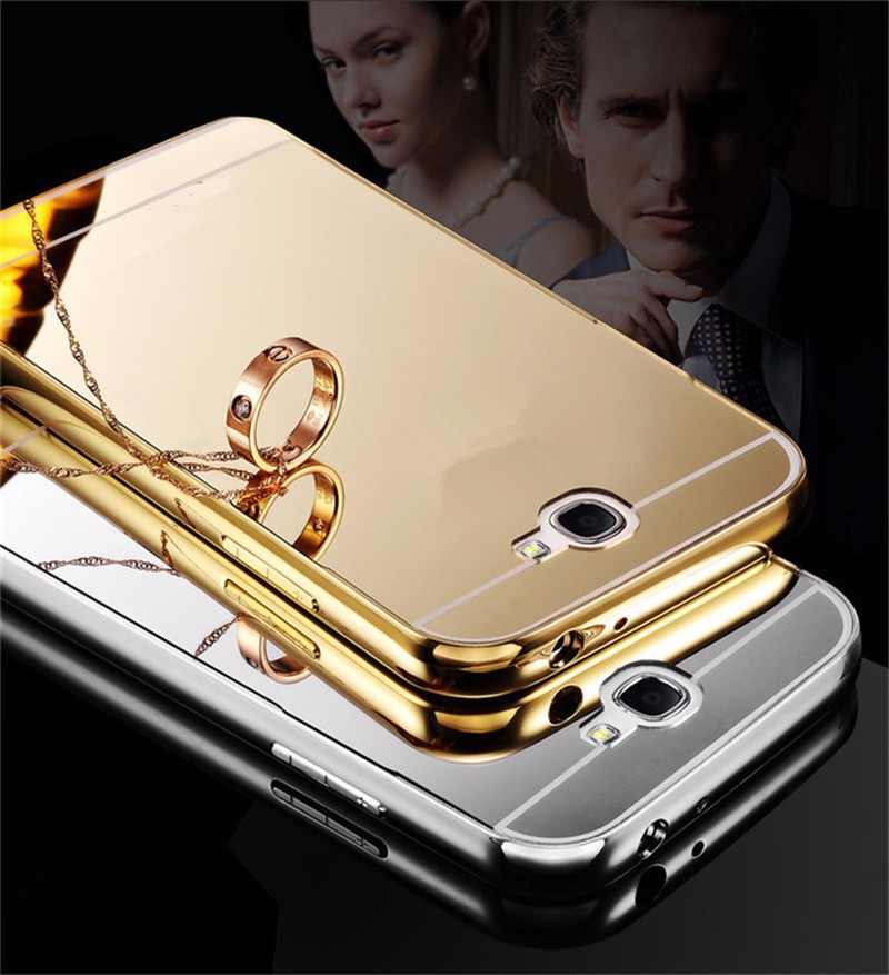 Case Huawei Y5ii / Pre-order * Bumpers 2in1 แกร่งกันชนโลหะ + พลาสติกแผ่นหลังเงาเหมือนกระจก *