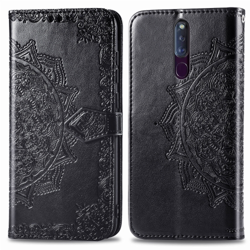 Case OPPO F11 Pro / Pre-Order * เคสแบบนูน Mandala PC TPU ที่มีผู้ถือบัตรและสล็อต *